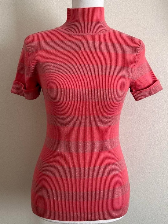 2B Bebe Tops - pink y2k striped top